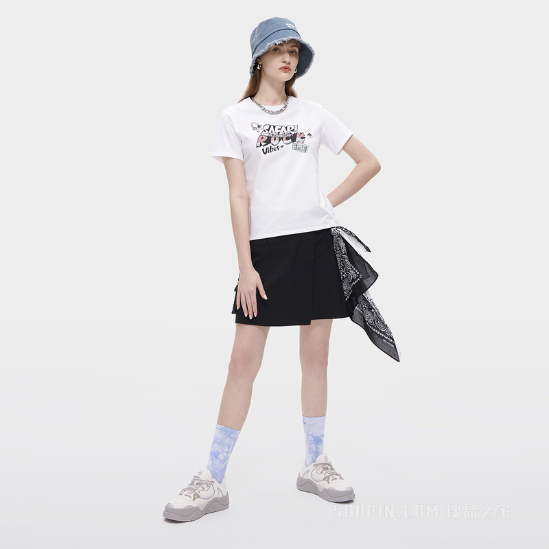女子潮流运动半身裙