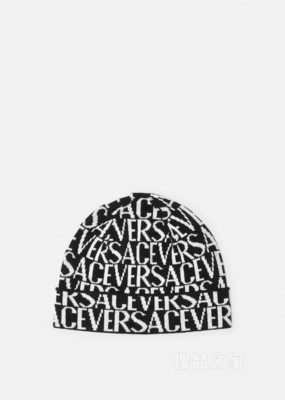 Versace Allover罗纹针织帽