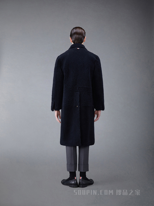 [早秋新品]男士染色毛绒双排扣贴袋外套