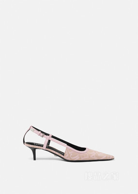 Versace Allover猫跟鞋