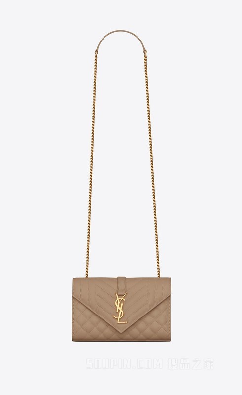 ENVELOPE小号mix matelassé粒面压印皮革手袋