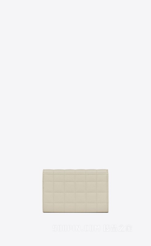LE CASSANDRE MATELASSÉ CARRÉ羊皮革小号信封钱包