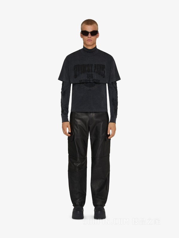 层叠效果GIVENCHY Paris LOGO T恤