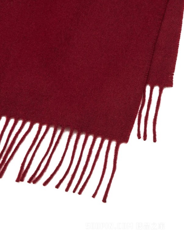 23新款秋季女装纯羊毛时尚金属字母流苏边围巾AW0AW15349