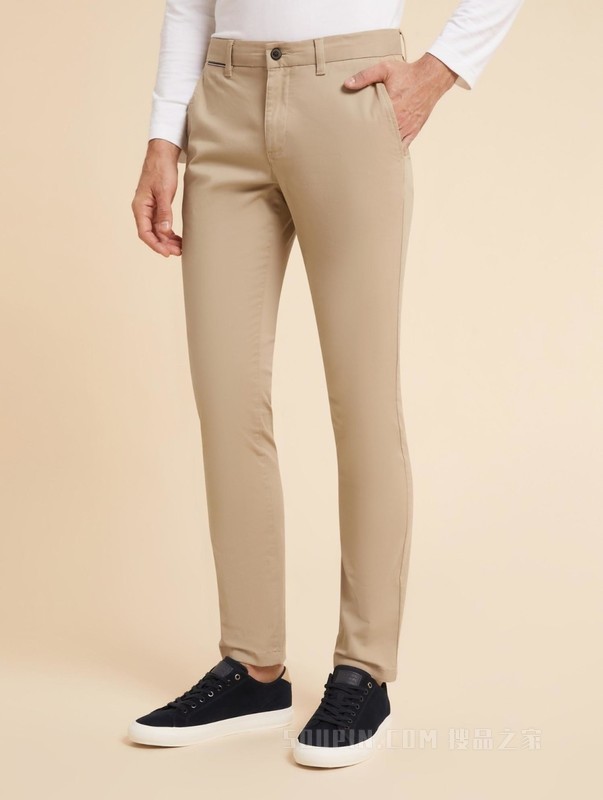 23新款男装经典一字袋小绣标合身版商务休闲裤XM0XM02585