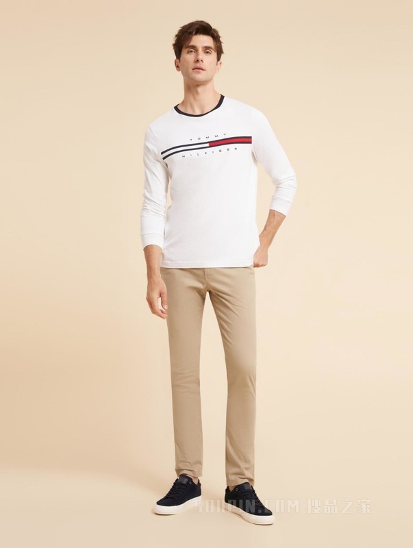 23新款男装经典一字袋小绣标合身版商务休闲裤XM0XM02585