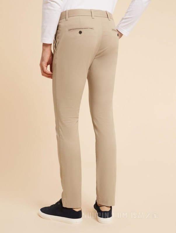 23新款男装经典一字袋小绣标合身版商务休闲裤XM0XM02585
