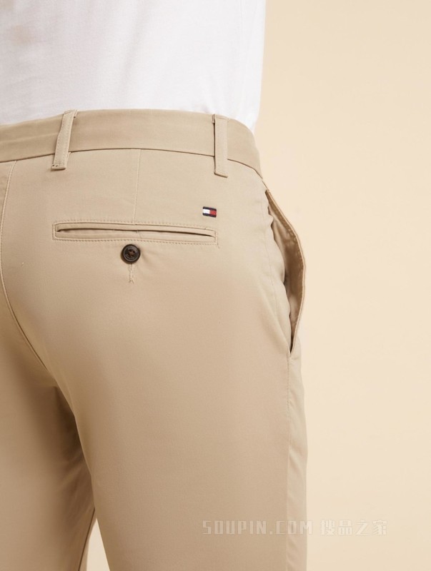 23新款男装经典一字袋小绣标合身版商务休闲裤XM0XM02585