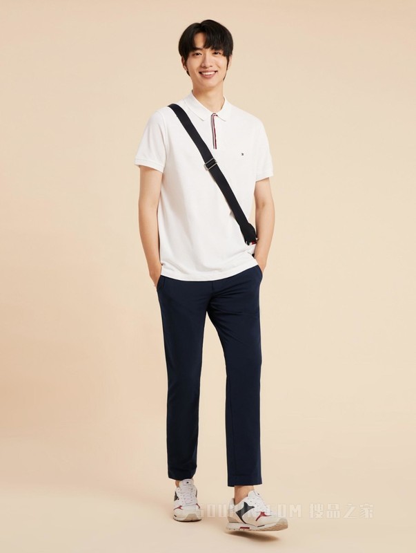 23新款男装经典一字袋小绣标暗格纹西装裤休闲裤XM0XM02587