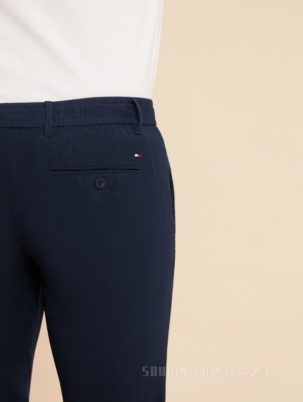 23新款男装经典一字袋小绣标暗格纹西装裤休闲裤XM0XM02587
