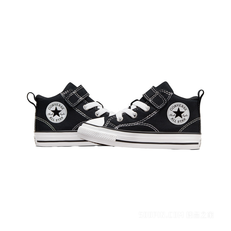 【婴童】莫尔登All Star婴童魔术贴板鞋 童款 黑色