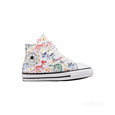 【婴童】All Star 1V婴童恐龙高帮帆布鞋 童款 白色