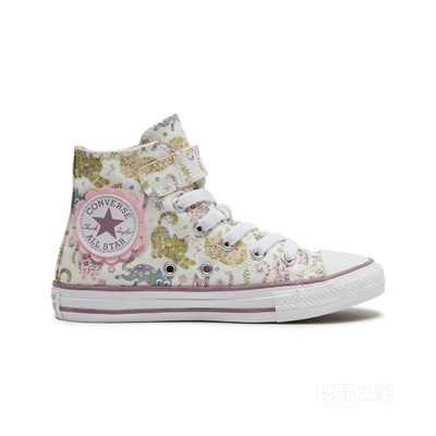 【小童】All Star 1V儿童猫咪高帮帆布鞋 童款 白色