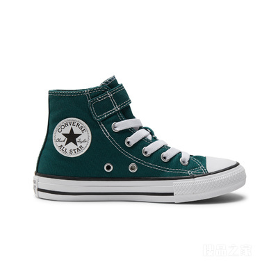 【小童】All Star 1V儿童魔术贴高帮帆布鞋 童款 绿色