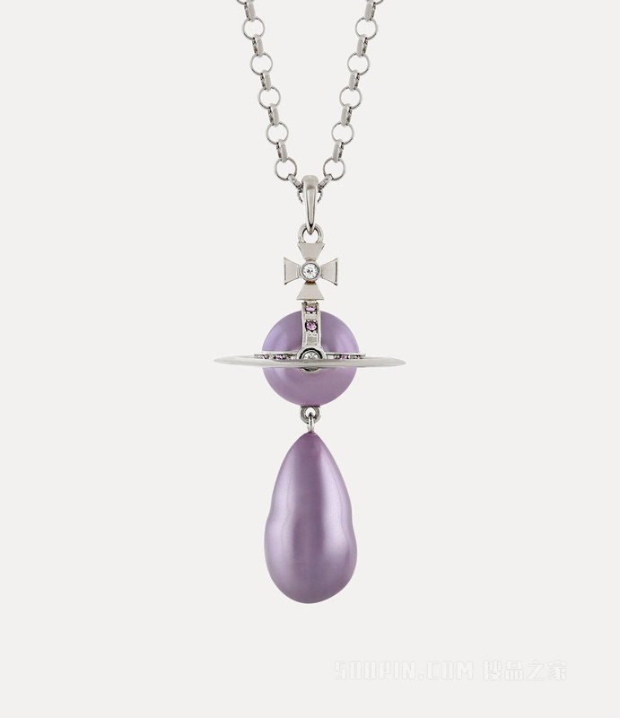 Giant Pearl Drop Pendant Necklace