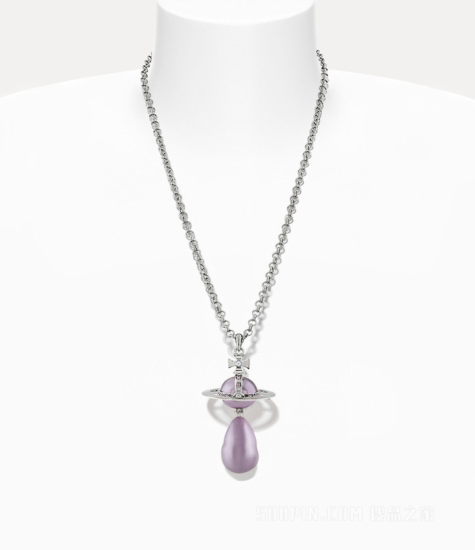 Giant Pearl Drop Pendant Necklace
