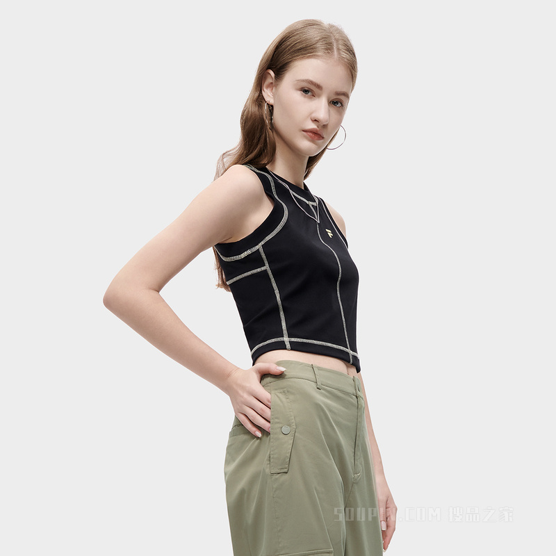 女子潮流运动修身背心