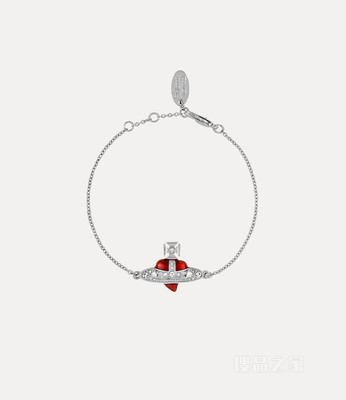 Vivienne Westwood】New Diamante Heart Bracelet
