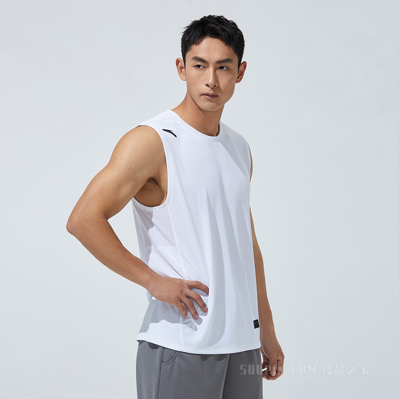 安踏综训系列吸湿速干科技男子针织运动背心