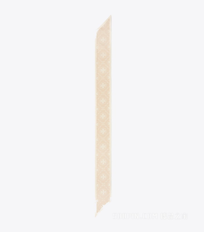 T Monogram 真丝缎带围巾 洛丽塔浅粉