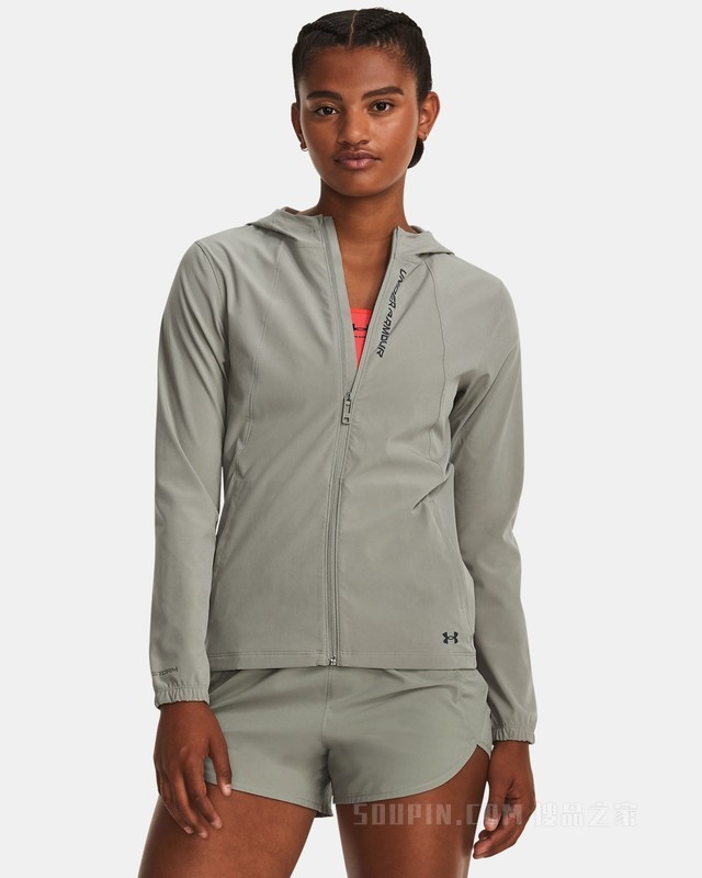 女士UA Out The Storm跑步夹克