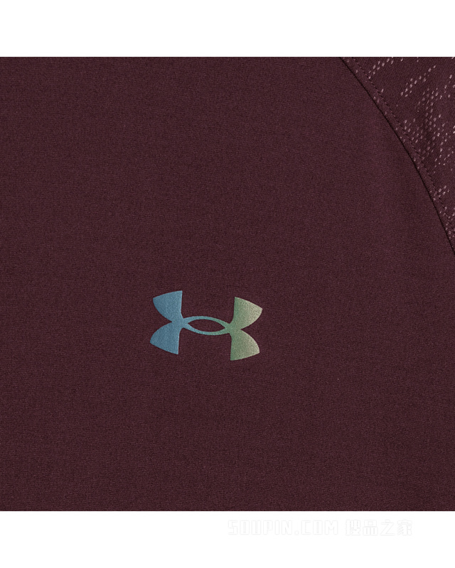 男子UA RUSH压纹短袖T恤