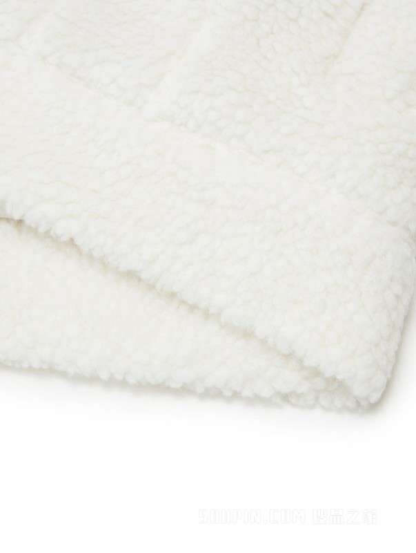 23新款秋冬女装仿羊羔绒旗标刺绣宽松夹克外套DW0DW16566