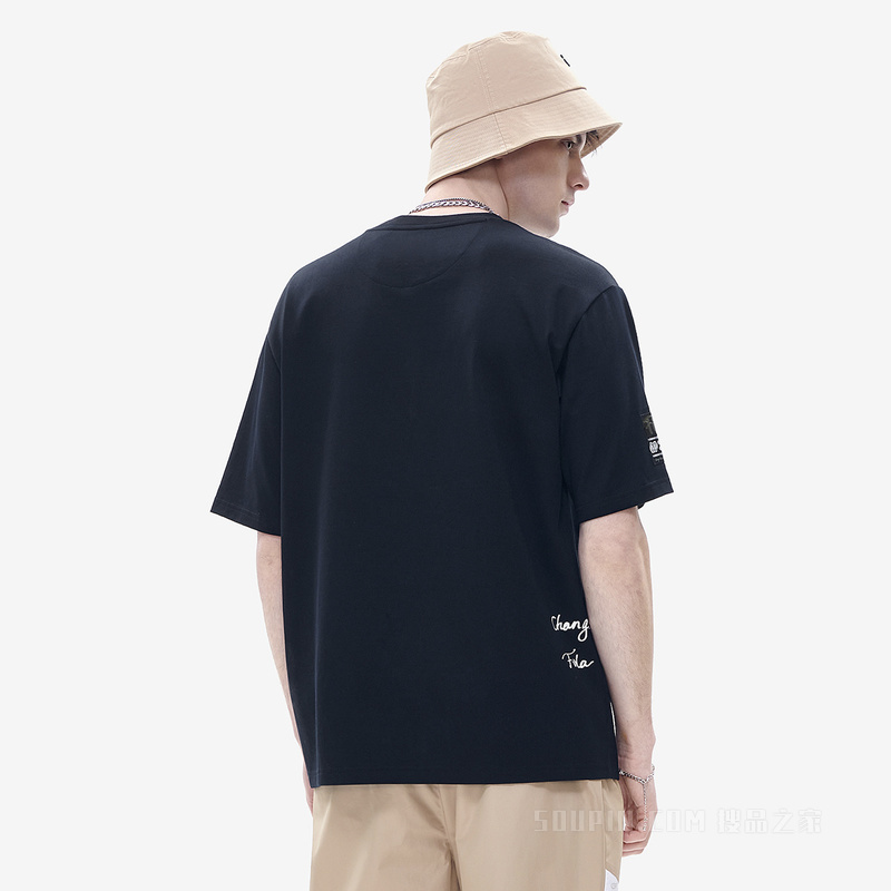 男子潮流运动宽松短袖T裇