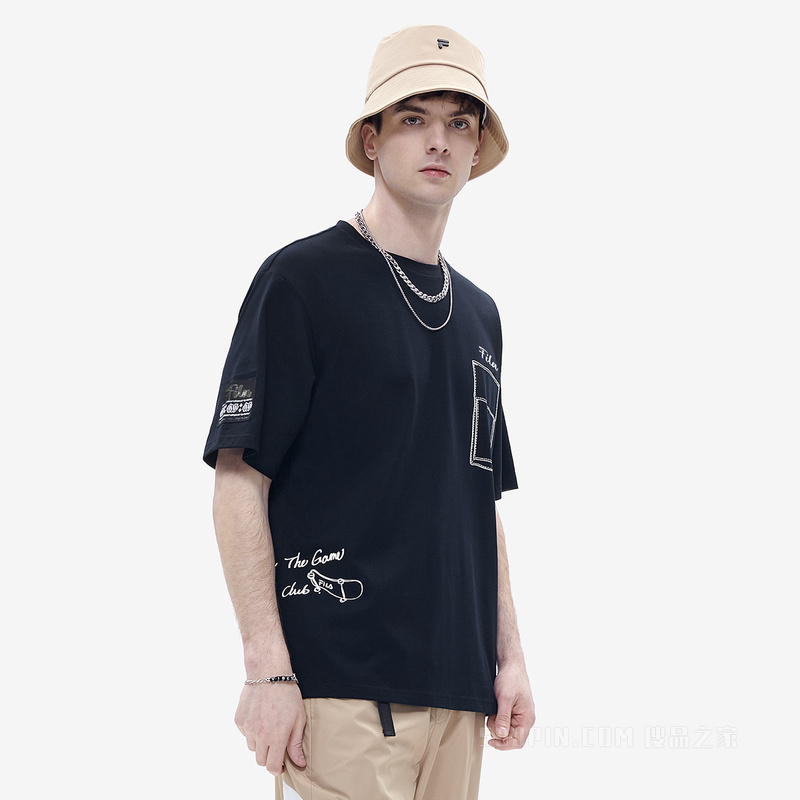 男子潮流运动宽松短袖T裇