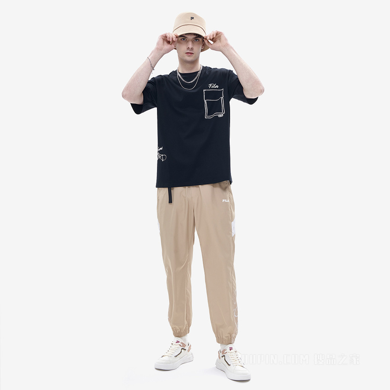 男子潮流运动宽松短袖T裇