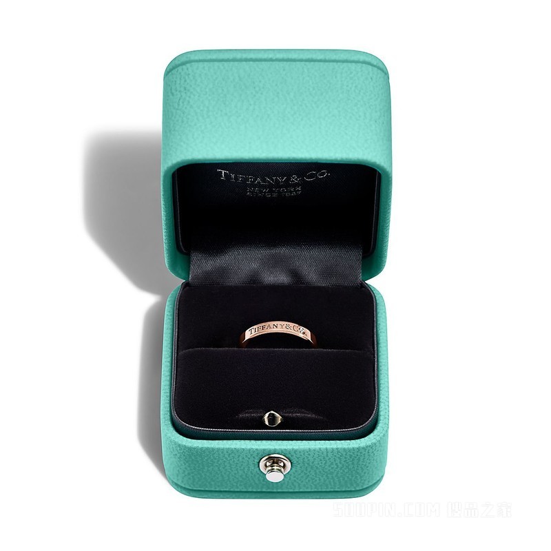 Tiffany & Co.® 系列 18K 玫瑰金镶钻戒指