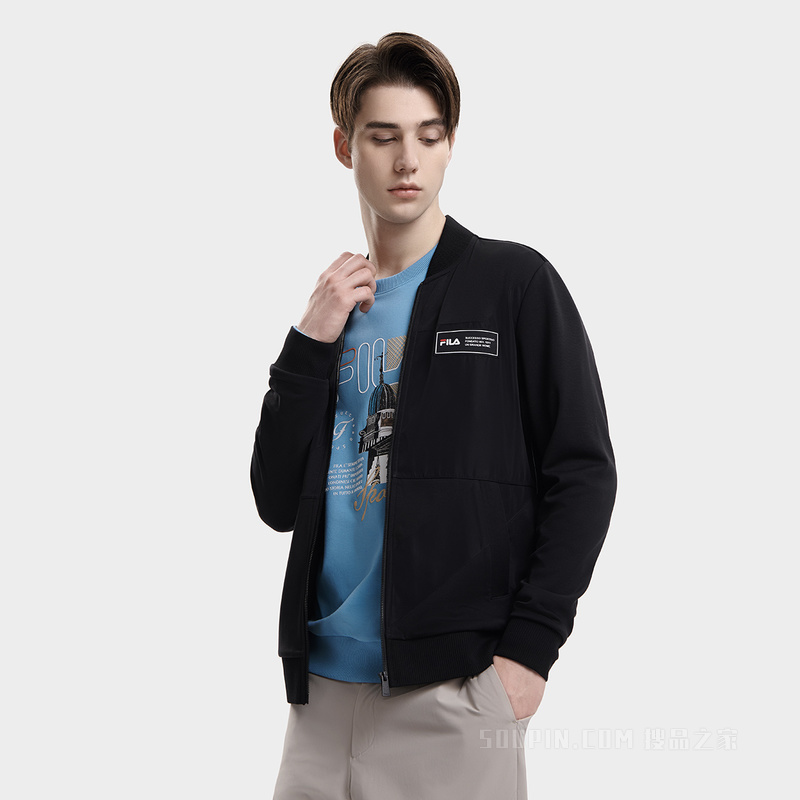 男子时尚休闲针织外套