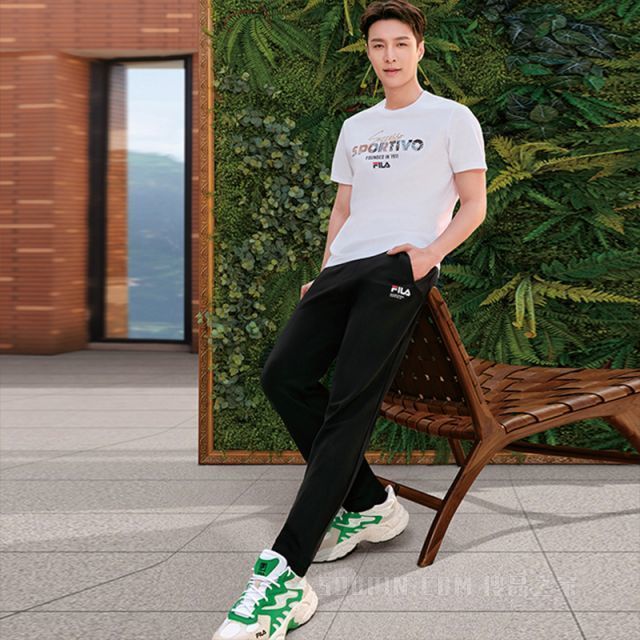 张艺兴同款男子时尚休闲针织长裤