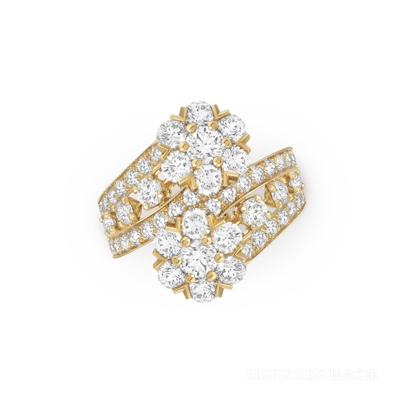 Snowflake Double Fleur戒指