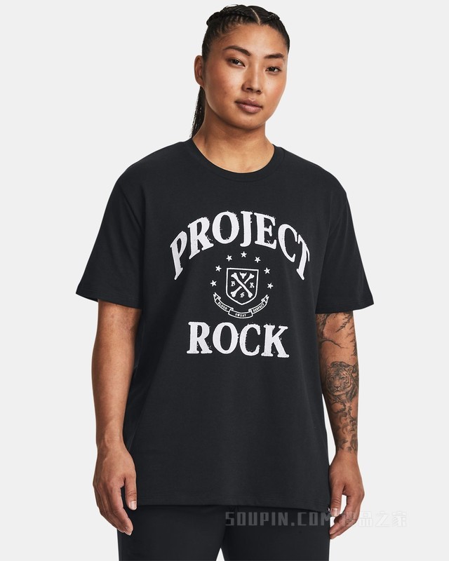 女子Project Rock强森Campus短袖T恤