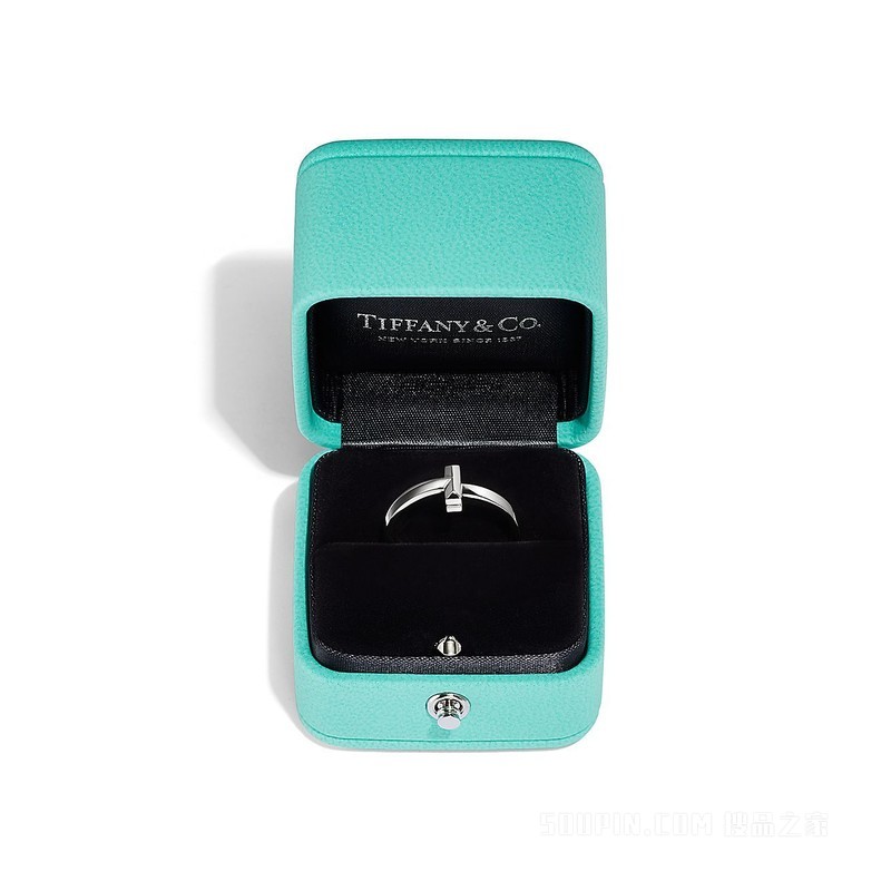 Tiffany T 系列 T1 18K 白金戒指，宽 2.5 毫米