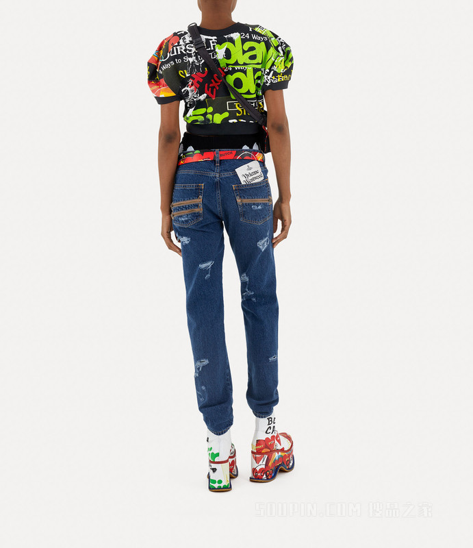 Cropped Football Sweatshirt