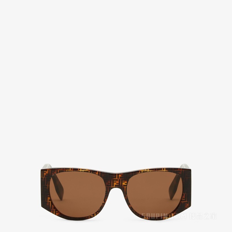 Baguette 雪茄棕醋酸纤维太阳镜