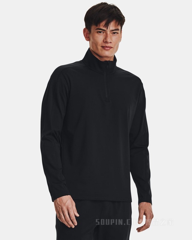 男士UA Meridian 1/4拉链运动上衣