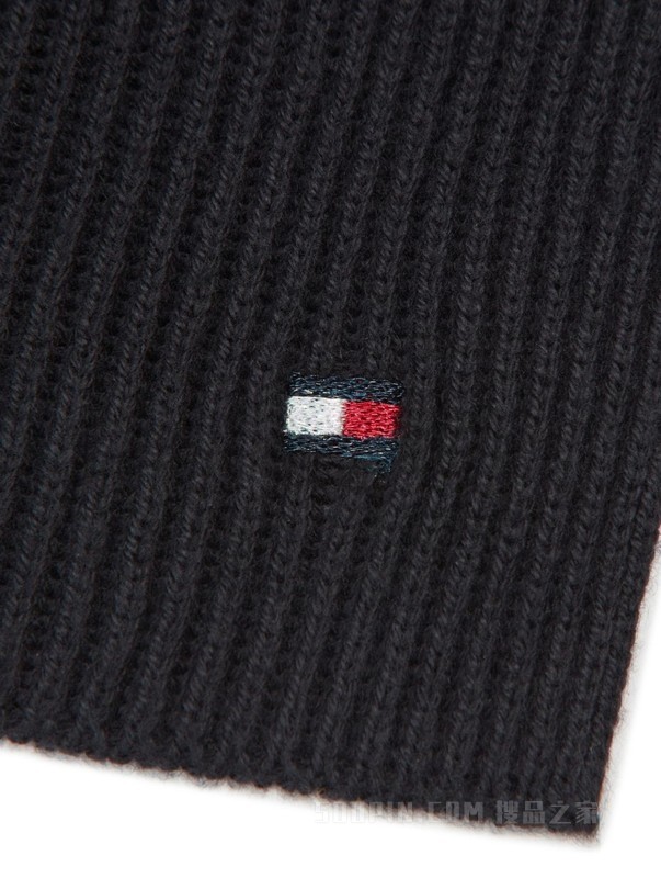 23新款秋冬女装棉羊绒混纺简约小绣标针织围巾AW0AW15348