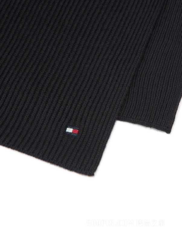 23新款秋冬女装棉羊绒混纺简约小绣标针织围巾AW0AW15348