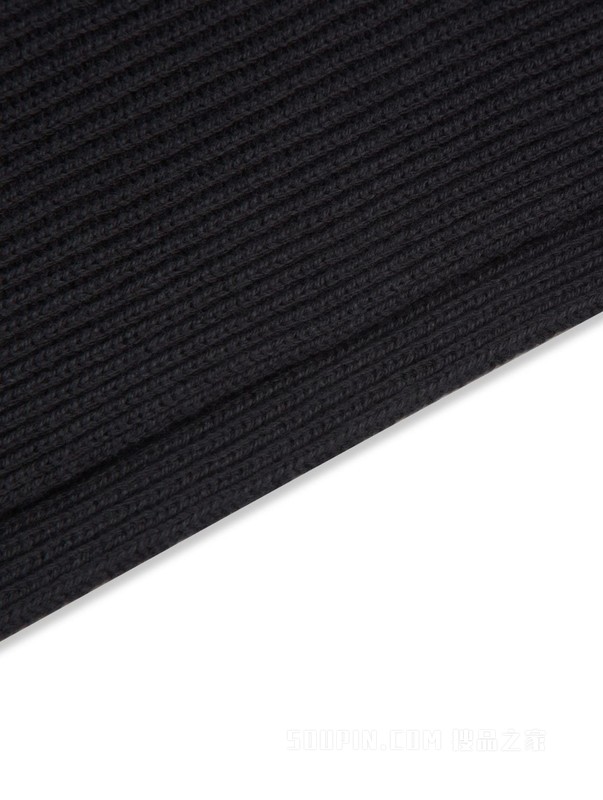 23新款秋冬女装棉羊绒混纺简约小绣标针织围巾AW0AW15348