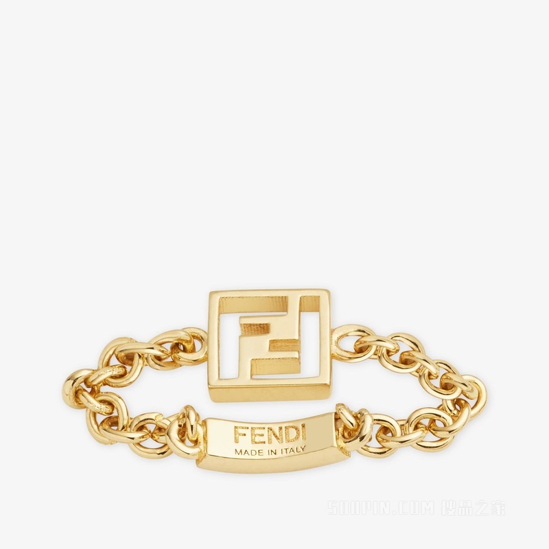 Forever FENDI戒指 金色金属戒指