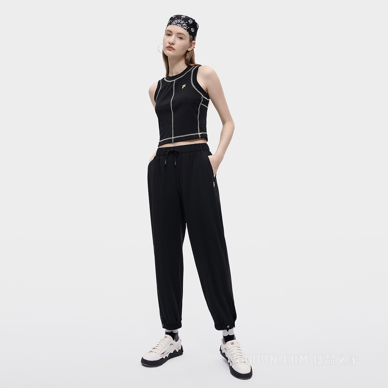 女子潮流运动针织长裤