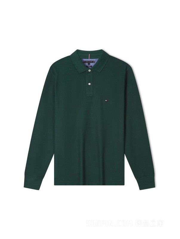 23新款秋冬男装纯棉简约绣标修身版长袖POLO衫XM0XM02580