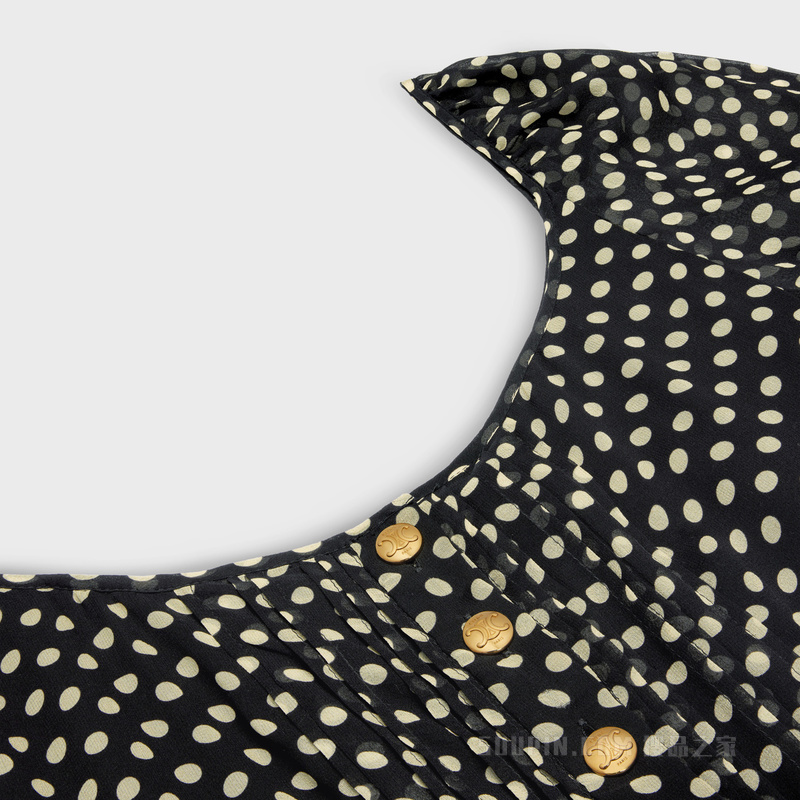 桑蚕丝乔其纱迷你连衣裙 24203