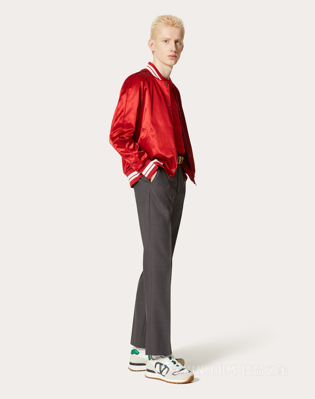 MAISON VALENTINO印花粘胶纤维飞行员夹克