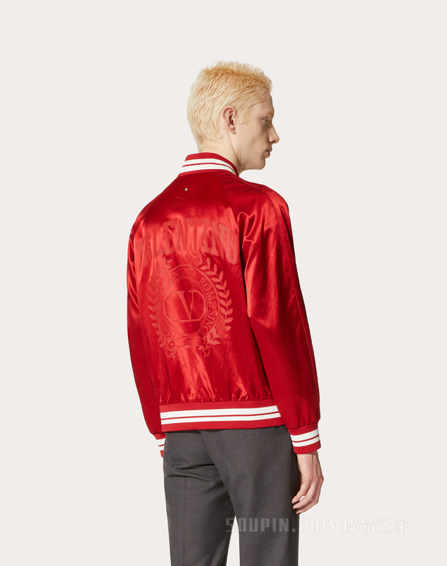 MAISON VALENTINO印花粘胶纤维飞行员夹克