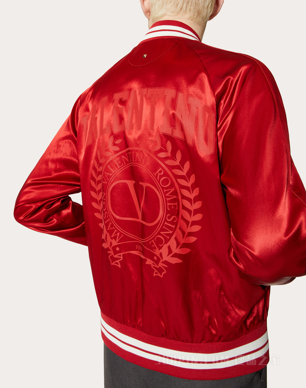 MAISON VALENTINO印花粘胶纤维飞行员夹克