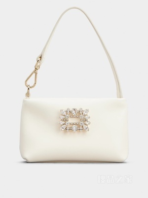 RV Nightlily Charm Micro Bag in Nappa Leather 奶油色